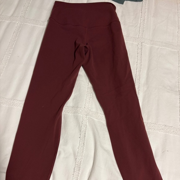 Glow Mode Crossover Leggings — Burgundy (Small) - Picture 3 of 4